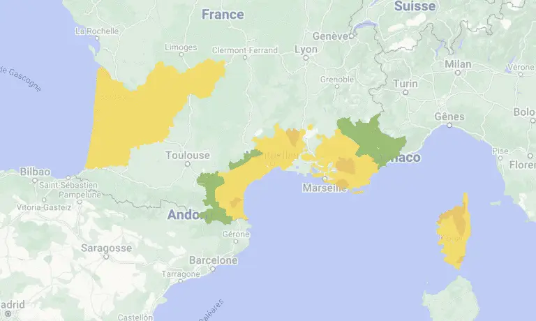 CARTE INTERACTIVE. Découvrez la vigilance feux de forêt de ce mercredi, près de chez vous
