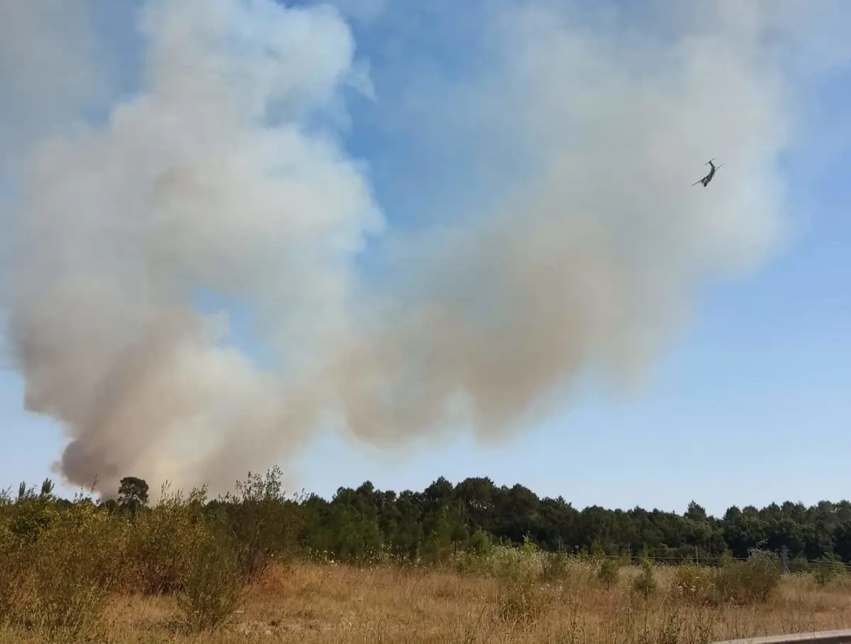 Clérac (17), reprise importante du feu