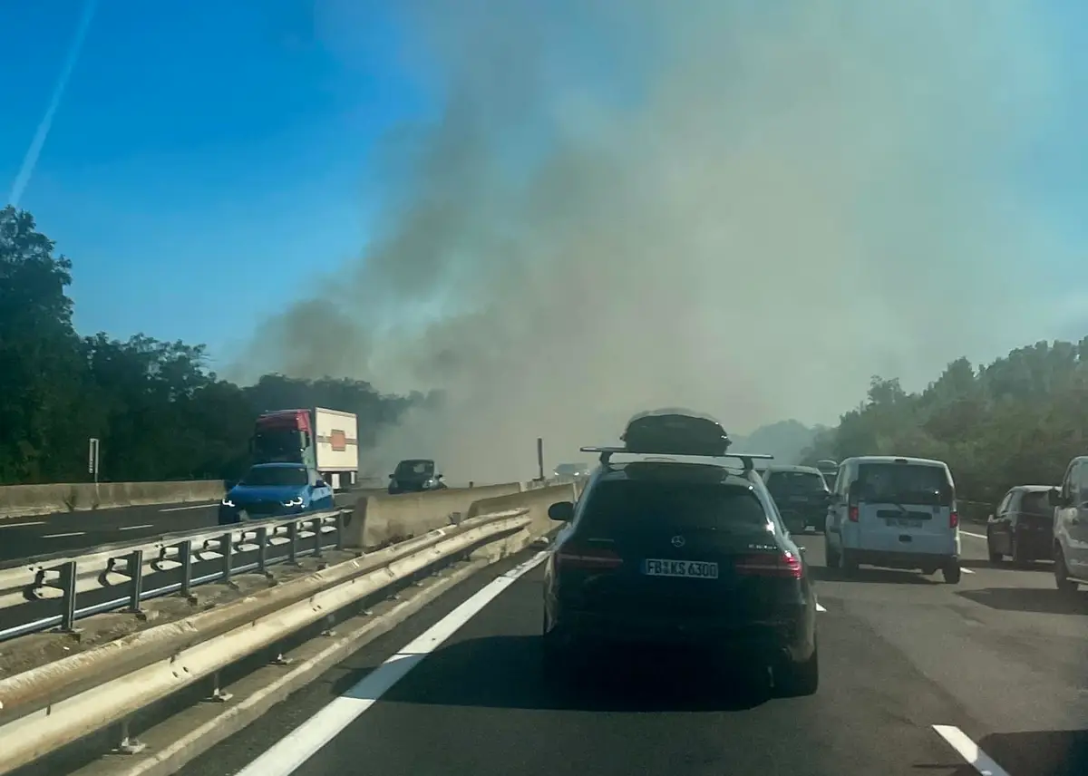 Mondragon / Bollène (84), en bordure de l&rsquo;A7 – Les pompiers sont sur place