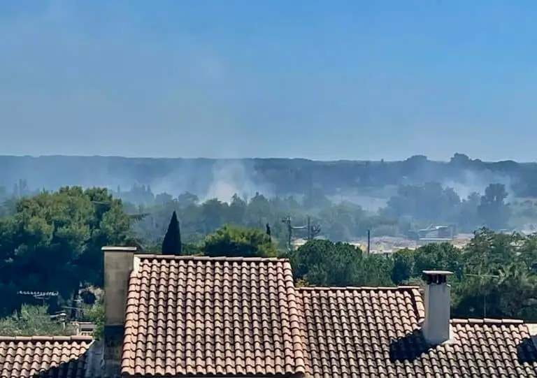Beaucaire (30), près de la cimenterie Calcia