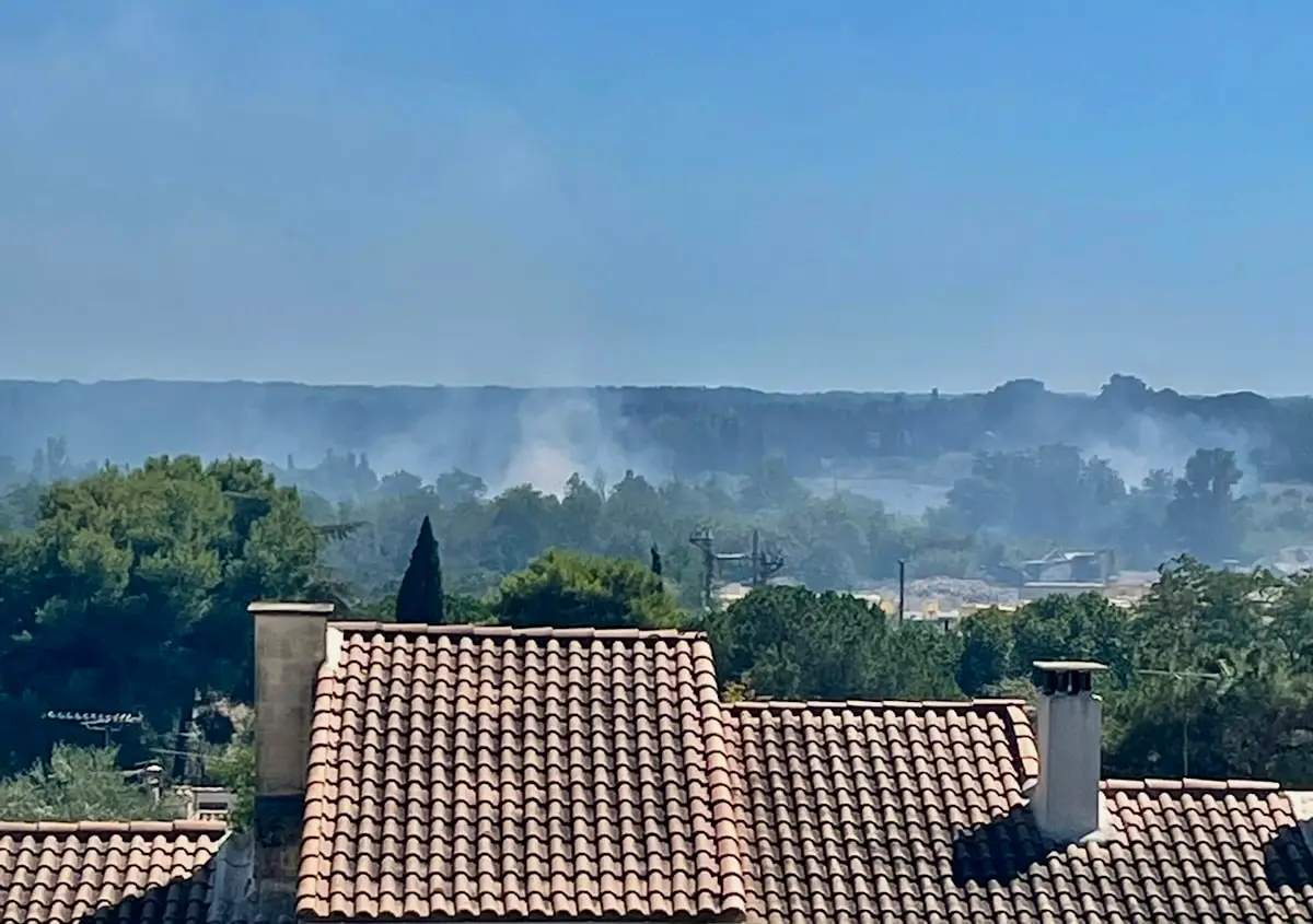 Beaucaire (30), près de la cimenterie Calcia