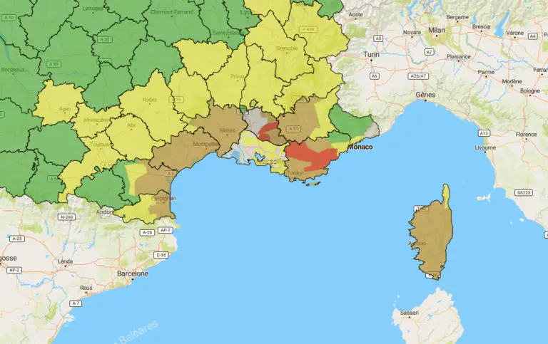 Canicule et risque d&rsquo;incendie : la carte météo pour ce lundi