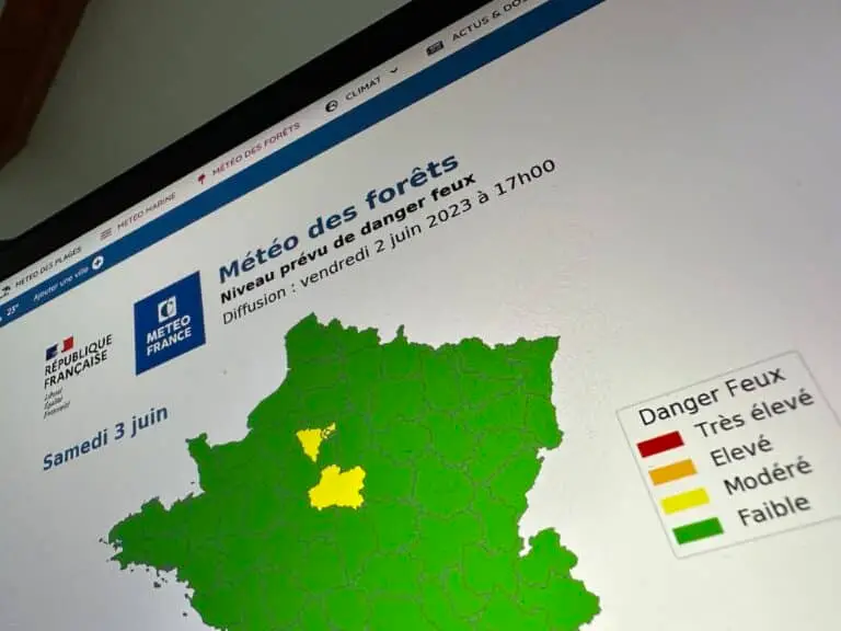 Carte météo des forêts : les prévisions pour lundi et mardi