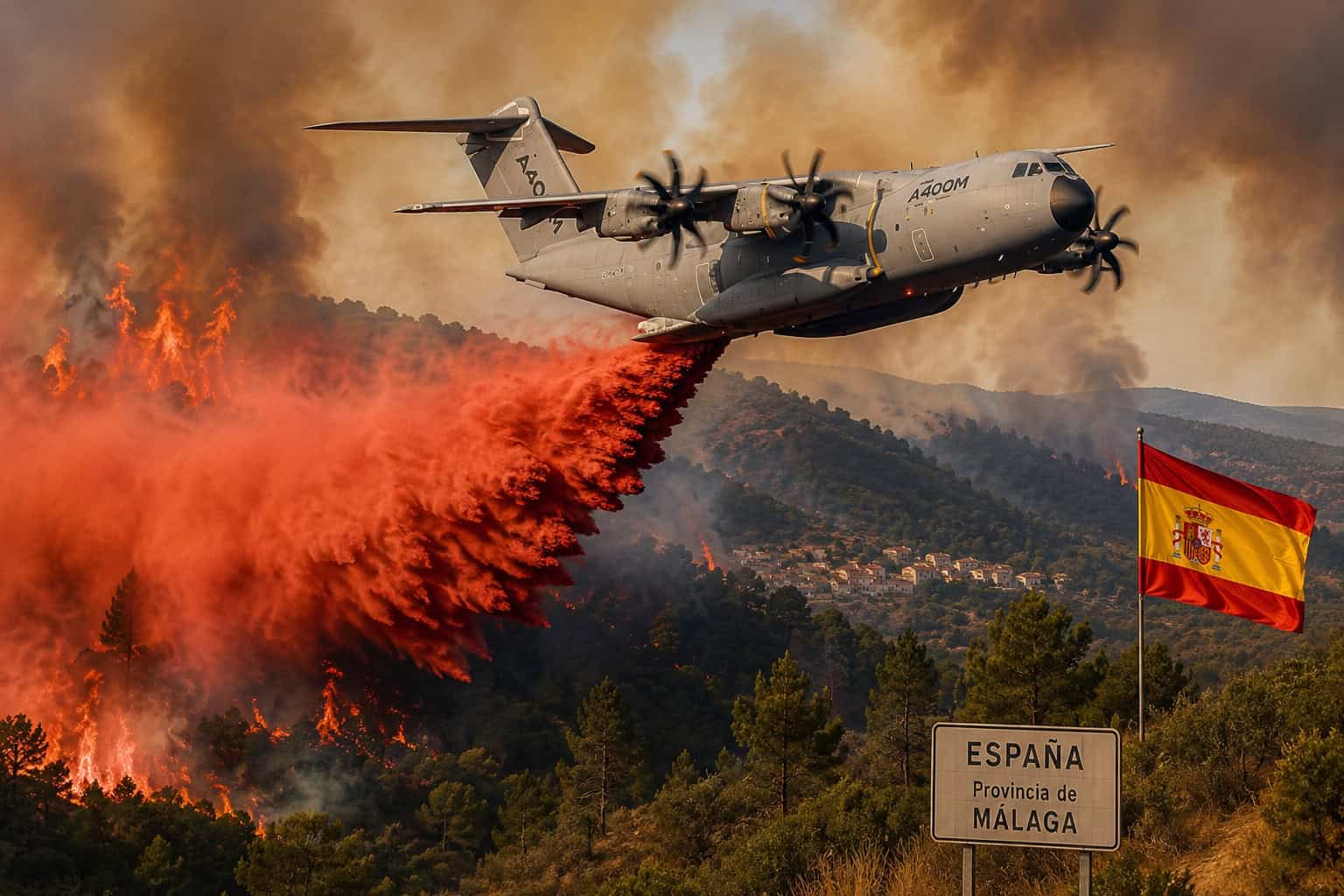 Feux de forêt : l'Espagne va déployer ses A400M équipés du kit anti-incendie d'Airbus dès cet été